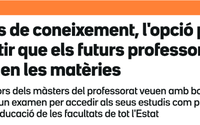 Pruebas de acceso al Máster en Formación del Profesorado de Secundaria